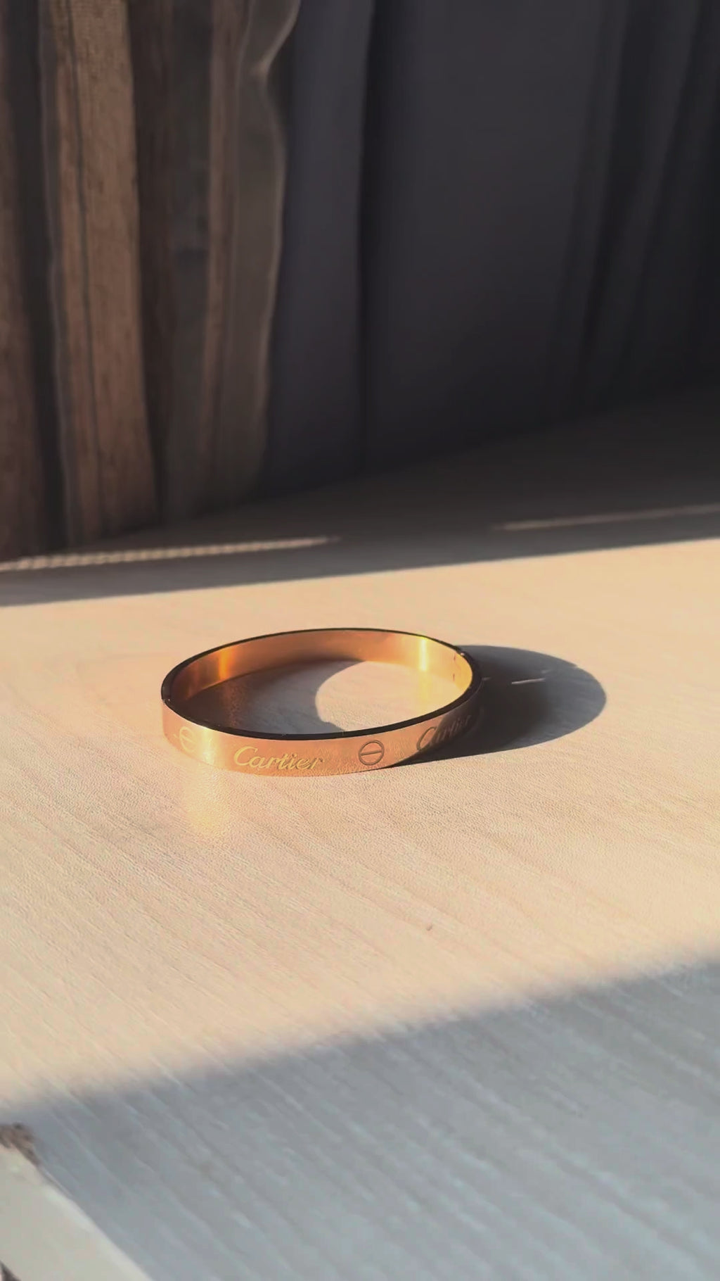 Cartier Logo LOVE Bracelet (Rose Gold)