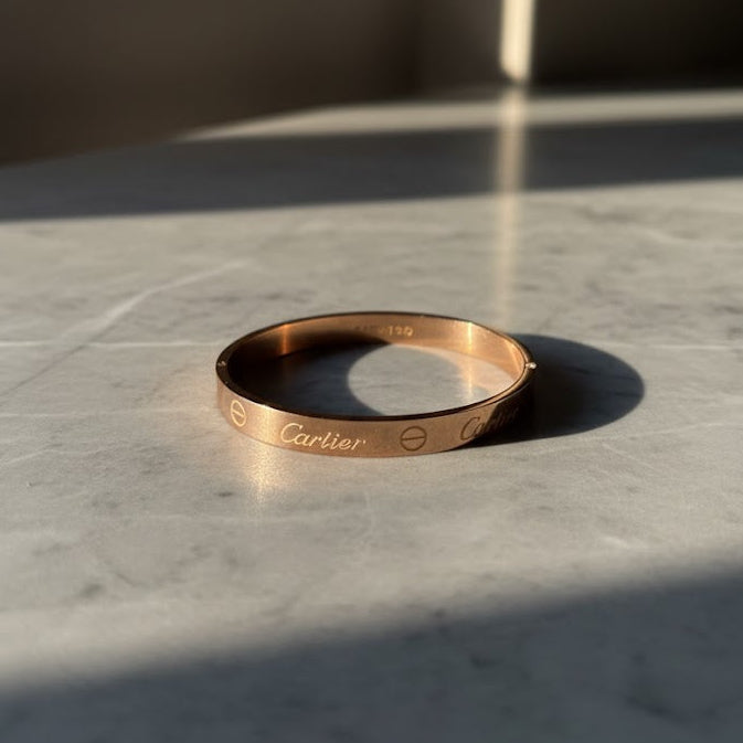Cartier Logo LOVE Bracelet (Rose Gold)